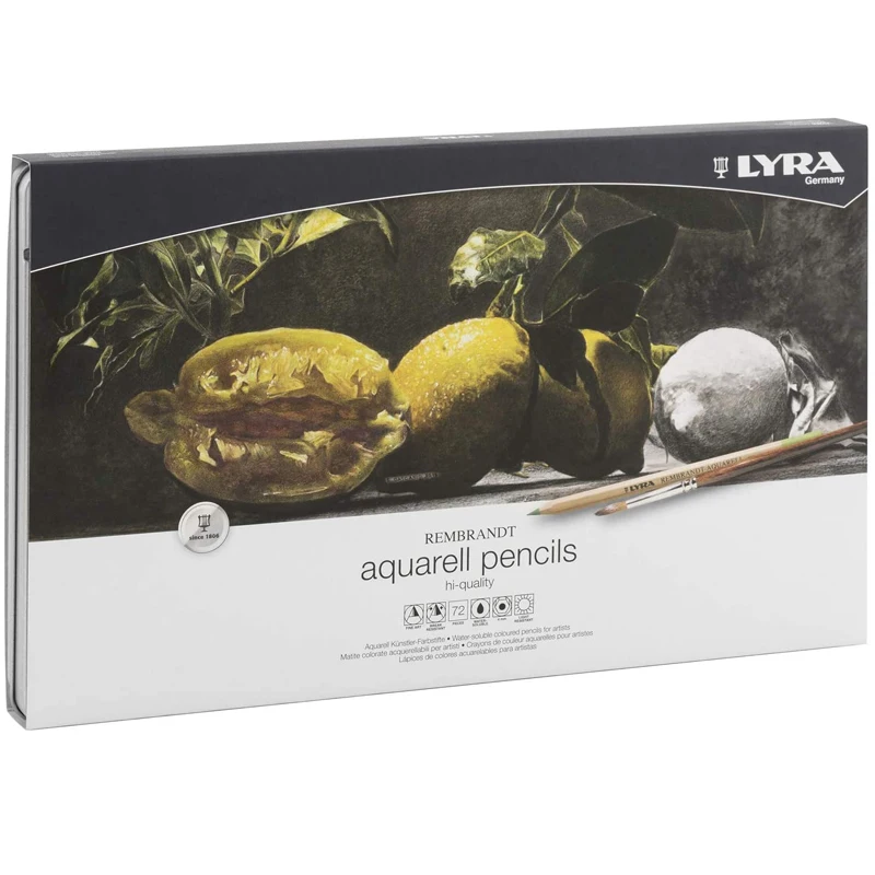 Set Water Color Colored Pencil Finest Pigments Crayons Schoo