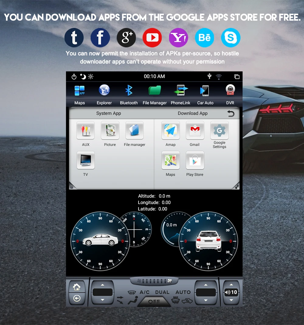DSP IPS 12 8 &quotAndroid 0 4 Гб + 64 ГБ ядер автомобильный DVD мультимедийный плеер GPS карта RDS