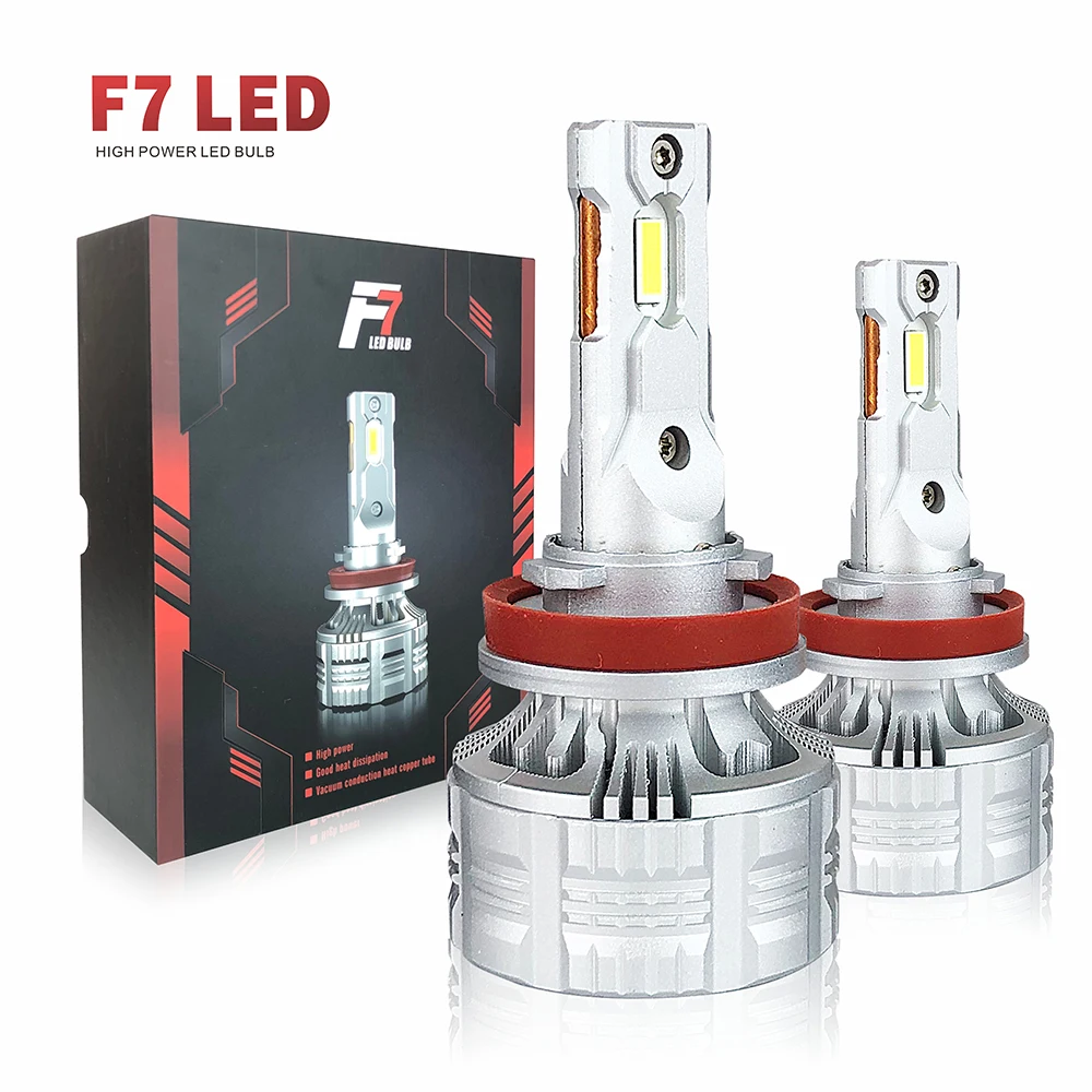 F7 130W 24000LM Car LED Fog Head Light bulb H7 H11 H4 HB3 9005 HB4 9012 hir2 H11 Canbus Auto LED headlight bulbs