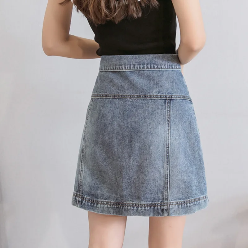 Юбка кюлот джинсовая для девочек на пуговицах|Женские юбки| |