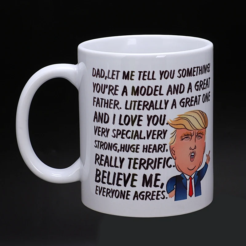 CSS 11 унций забавная кофейная кружка Забавный Великий папа Дональд Трамп Новинка