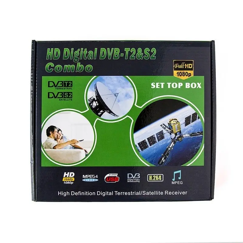 DVB T2 S2 HD цифровой наземный спутниковый ТВ приемник комбо H.264 MPEG 4 Full 1080P тюнер