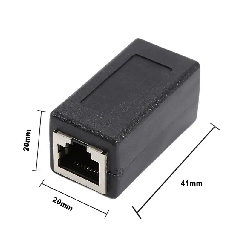 Ethernet адаптер 1 шт. расширитель кабеля Lan для подключения к Интернету Cat5 RJ45