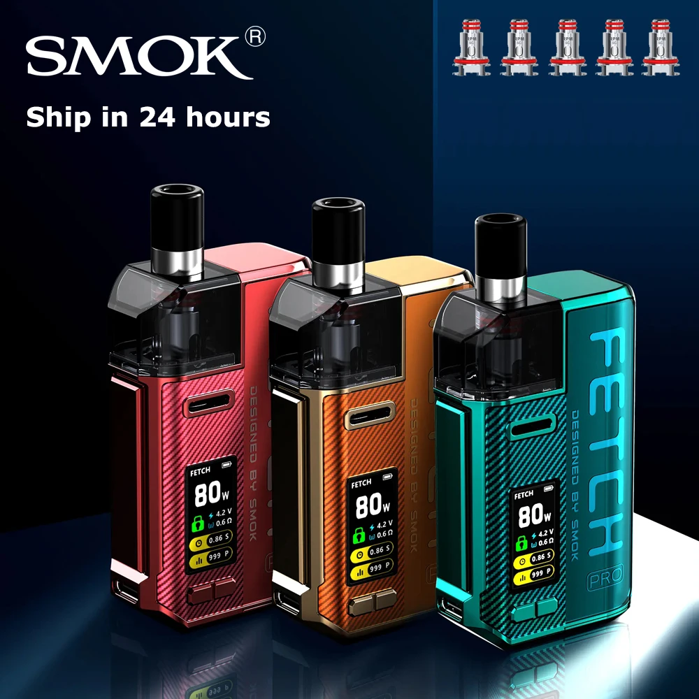Newest SMOK Fetch Pro KIT 80W Pod Vape 4.3ml Capacity RGC RPM Coil Electronic Cigarette Vaporizer VS RPM40 RPM80 | Электроника