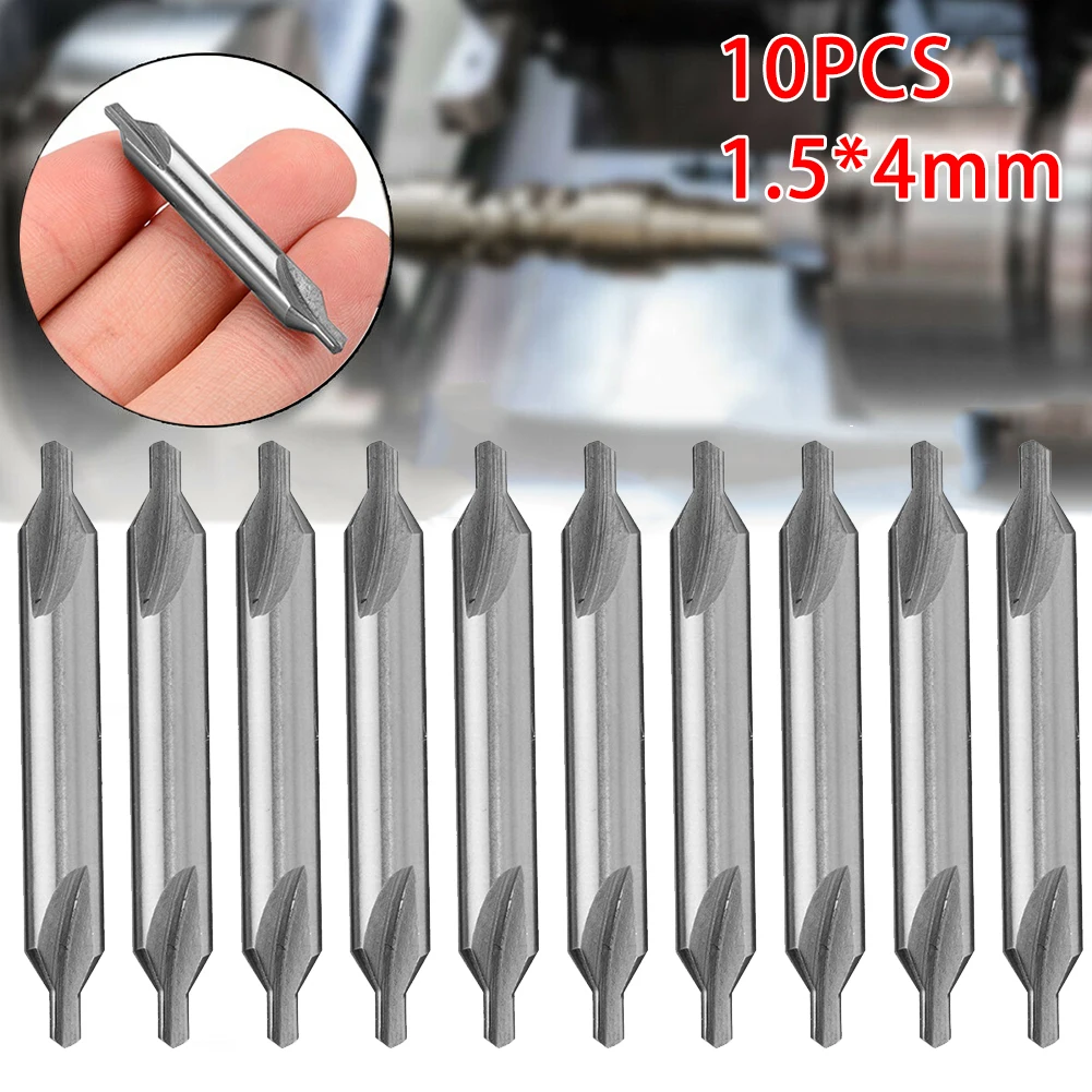 

10 pcs Drill Bit 60 Degree HSS Center Combined Countersink 1.4 inch Bits Durable