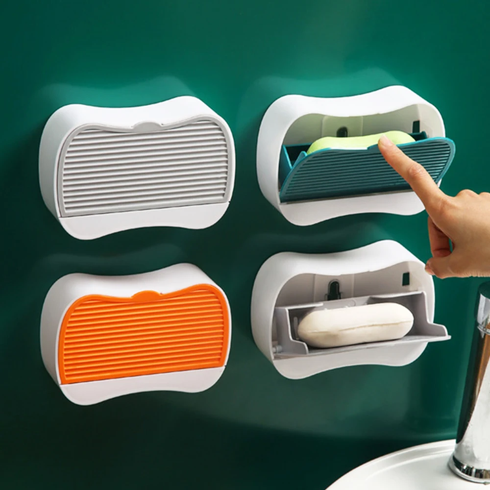 

Настенный держатель для мыла и пасты, стеллаж для хранения туалетных принадлежностей, со съемным диском, без отверстий, аксессуары для дома ...