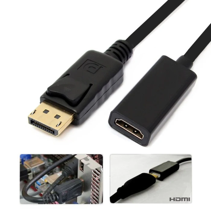 Разъем для дисплея DP к HDMI Женский адаптер 1080p M/F HD Дисплей порт кабель для Apple iMac OUJ99