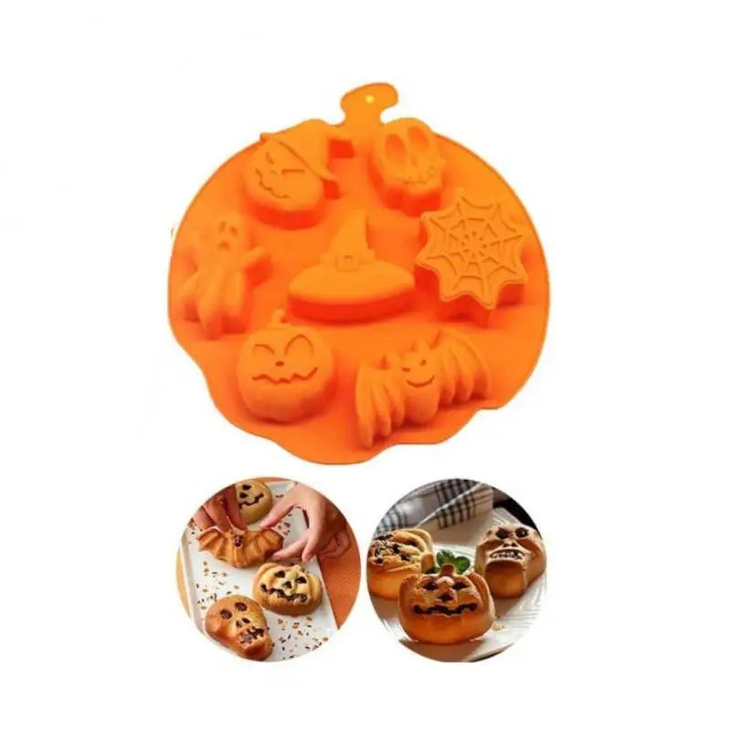

Halloween Pumpkin Silicone Molds Baking Accessories 3D DIY Sugar Craft Chocolate Cutter Mould Fondant Cake Decorating Tools