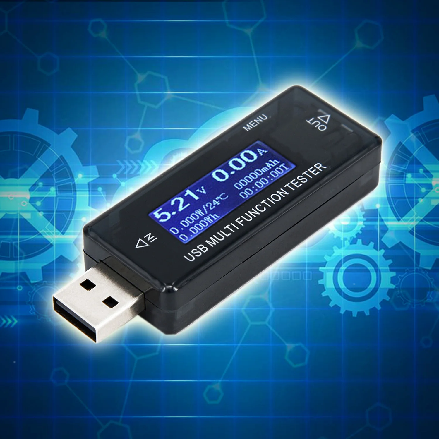Детектор USB тестер безопасности ЖК-дисплей измеритель емкости батареи