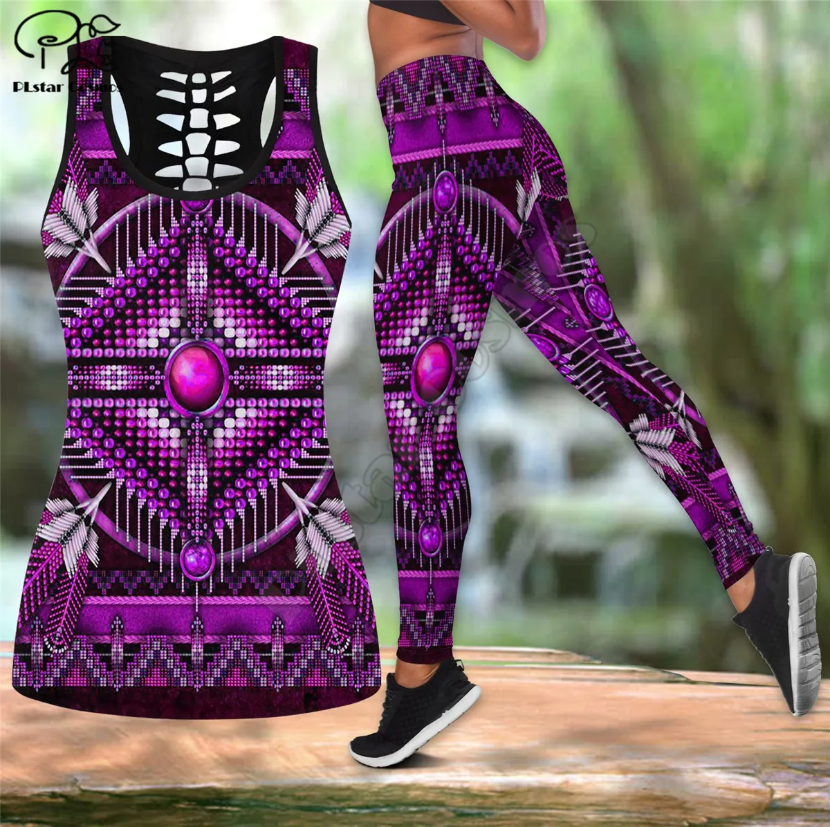 

PLstar Retro totem eagle 3D Printed Camisole Cami Vest Yoga Tank Tops Fitness Soft Legging dropshipp