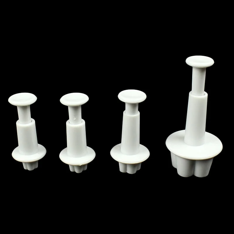 4Pcs/set Plum Blossom Fondant Cake Decorating Sugar Craft Plunger Cutter Flower Mold DIY Tools Home Kitchen BakeTools | Дом и сад