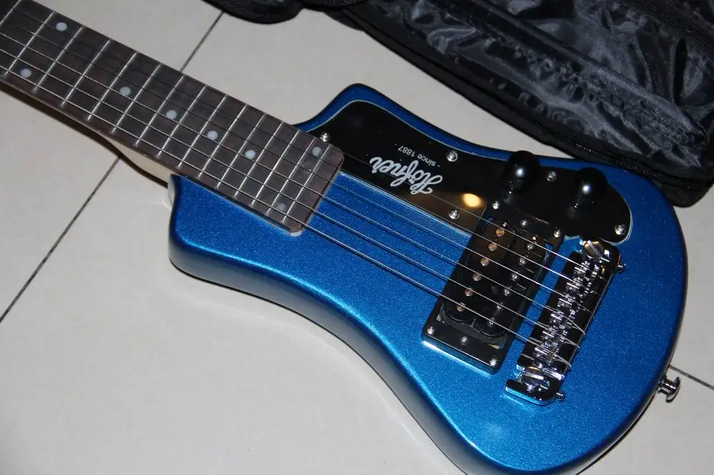 Оптовая продажа мини гитара для электрогитары дорожная с бесплатной сумкой