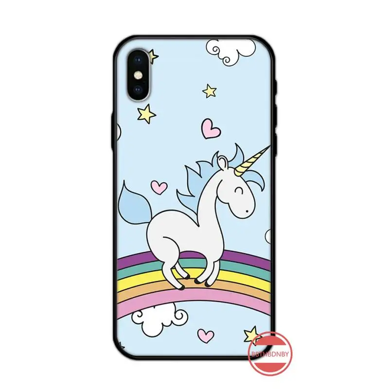 

Rainbow Unicorn cute cartoon Phone Case for iPhone 11 12 mini pro XS MAX 8 7 6 6S Plus X 5S SE 2020 XR luxury funda coque