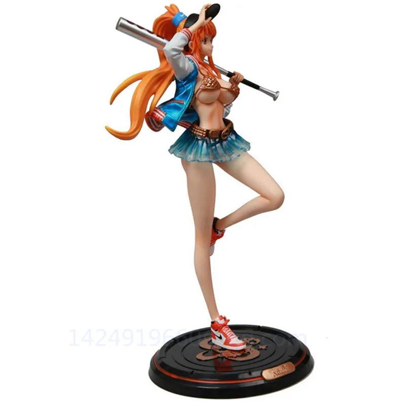 32 см аниме ONE PIECE Nami Play Бейсбол вор Кот модный тренд Рождественский подарок ПВХ