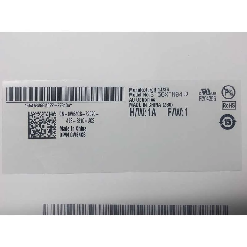 

High quality 15.6"inch laptop LED screen 1366*768 30pin LTN156AT39 LTN156AT37 B156XTN04.0 B156XTN07.1 B156XTN04.1