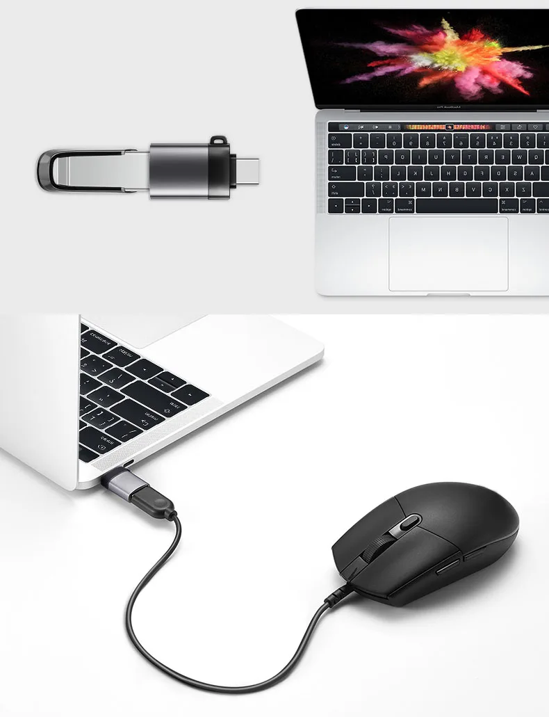Новинка 2020 OTG адаптер USB 3 1 Тип C штекер на 0 гнездо преобразователь данных для IPad IOS
