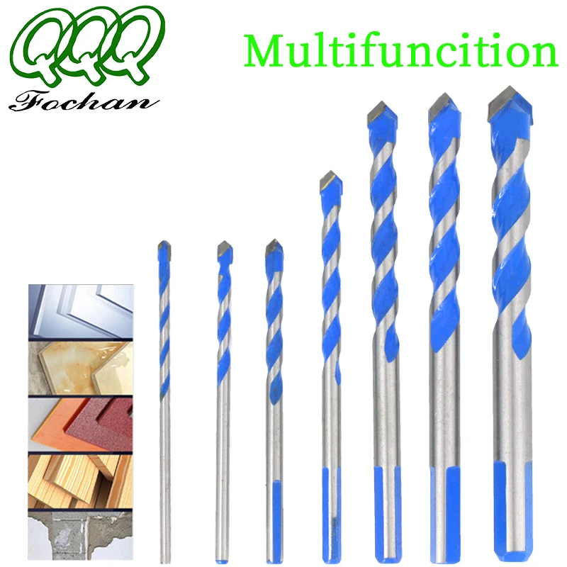 

QQQ 3 4 5 6 8 10 12mm Multi-functional Glass Drill Bit Triangle Bits Ceramic Tile Concrete Brick Metal Stainless Steel Wood