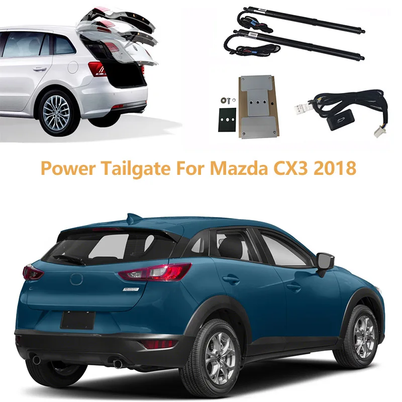 

Задняя багажная дверь для Mazda CX3 CX-3 2018, верхняя всасывающая мягкая Закрытая задняя дверь, подъемный Автомобильный задний переход, автоматиче...