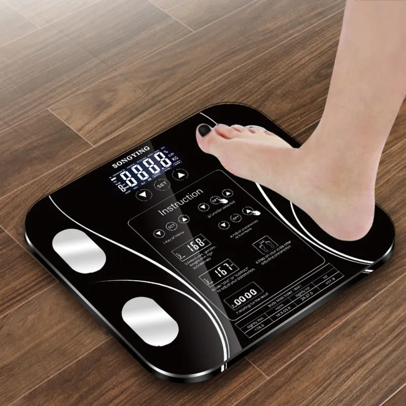 

Bathroom Human Body Fat BMI Scale LCD Digital Weight Mi Scales Floor display Body Index Electronic Smart Weighing Scales