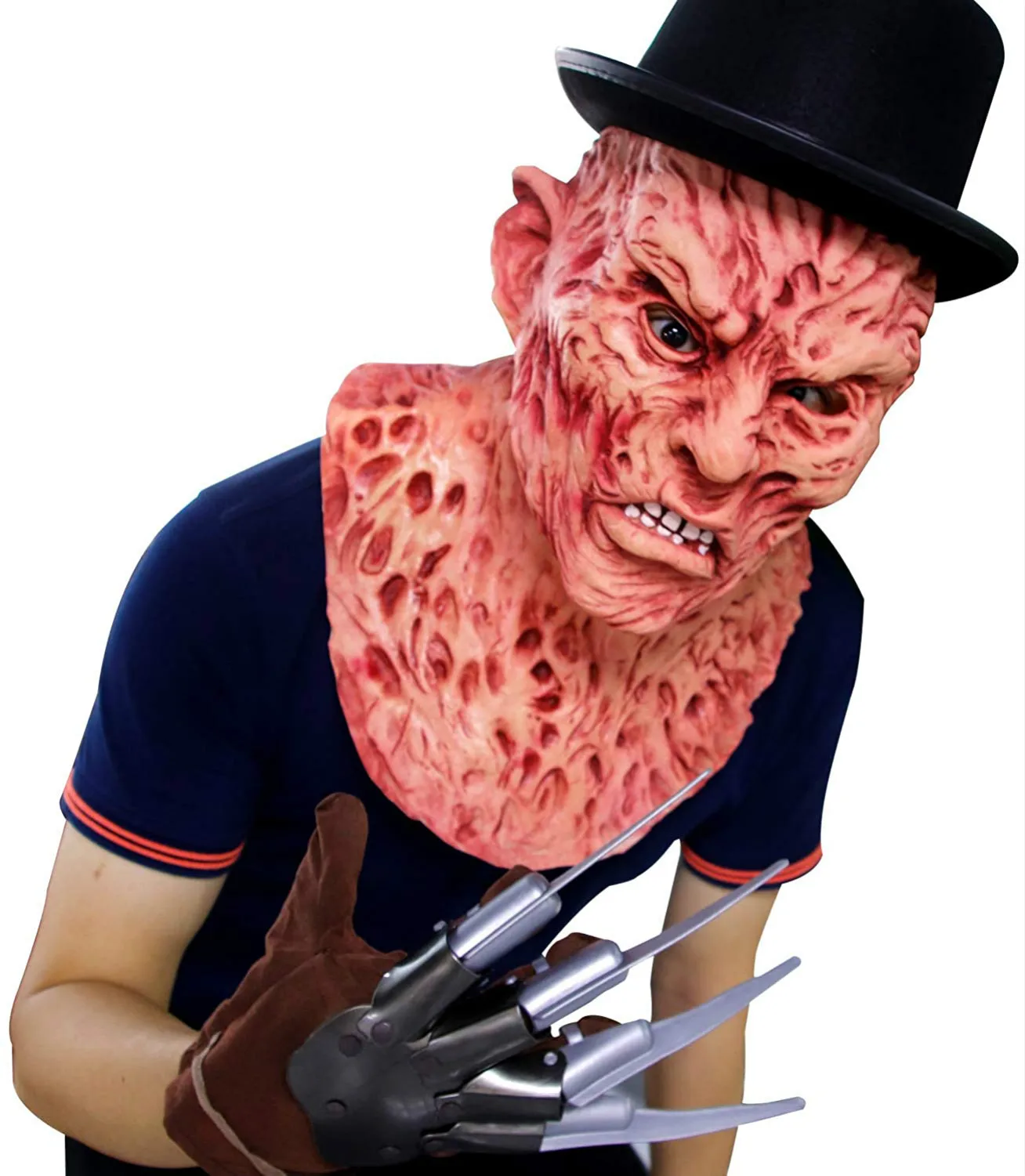 Маска Фредди Крюгера латексная для взрослых костюм на Хэллоуин пятницу 13-е