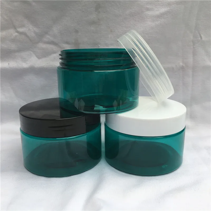 30PCS 120ML Blue plastic Empty packaging Bottle Creamjar Cosmetic Containers Wholesale