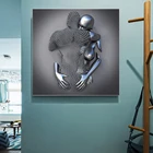 Металлическая фигурка статуя Искусство Холст Картина абстрактные романтические постеры и принты Настенная картина Современная гостиная украшение для дома