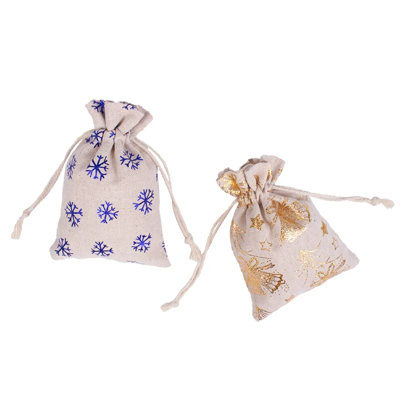 Рождественский подарок органайзер чехлы с золотым принтом натуральный