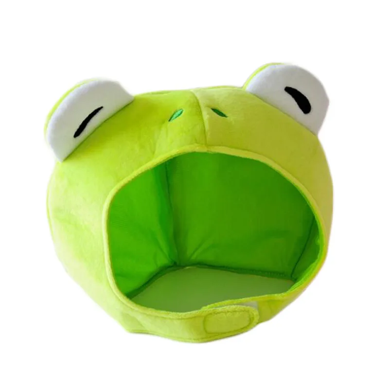 Шапка бини Женская плюшевая милая шапка с ушами кролика лягушки животного зимняя