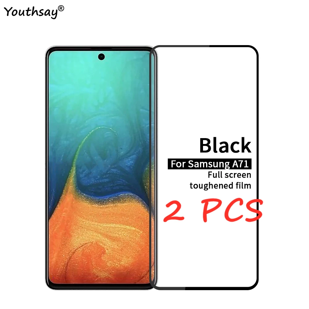 2 шт. Защитная пленка для экрана Samsung Galaxy A71 закаленное стекло A71|Защитные стёкла и