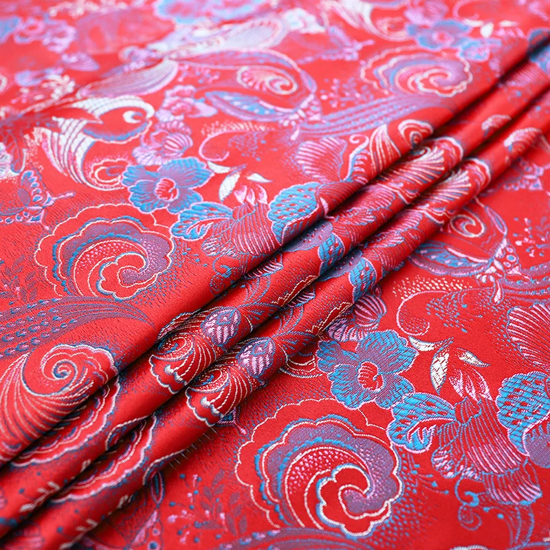 

Jacquard brocade dress fabrics sewing materials for kimono and women dress exquisite fabric Japanese kimono fabric by the yard