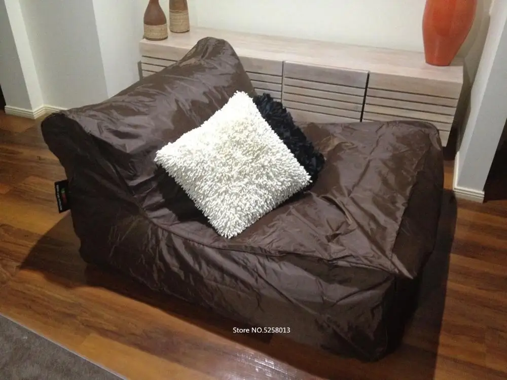 Очень Большой Плавающий матрац, гигантский бассейн боковые beanbag стул на воде, уличная мебель диван-черный