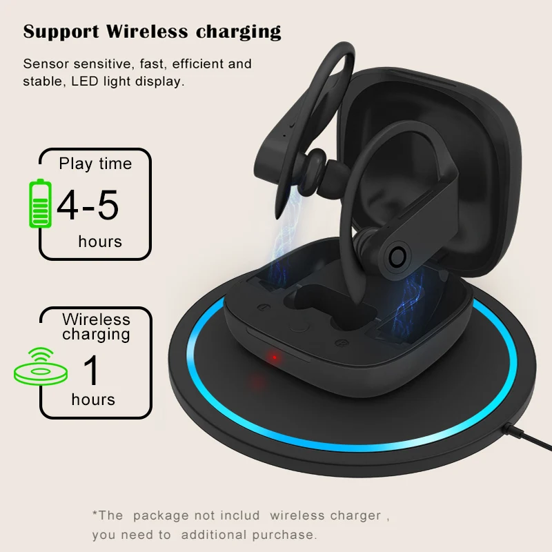 Новые Беспроводные спортивные наушники 5 0 Bluetooth беспроводные для зарядки