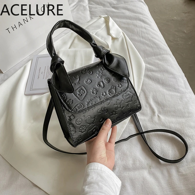 

Женская сумка-мессенджер на плечо ACELURE 2021, Женская универсальная сумка, однотонная Милая Модная элегантная женская сумка с мягкими ручками ...