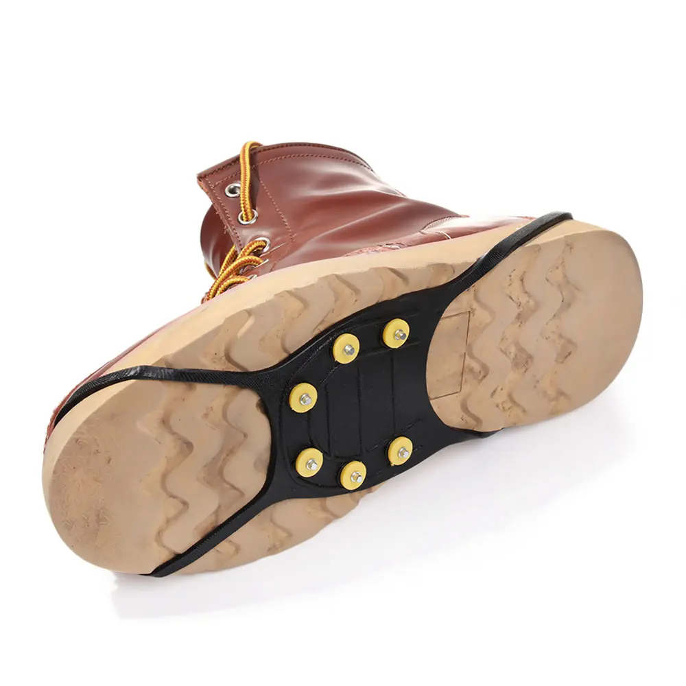 Шипы для льда 1 пара Нескользящие обуви мужчин и женщин зажимы с 6 зубьями