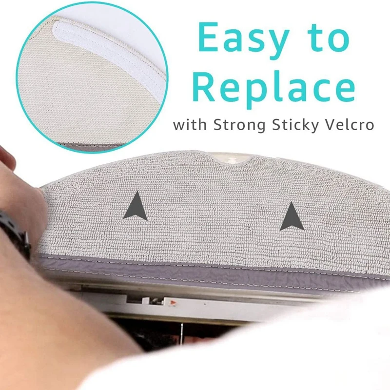 

10 Pcs Microfiber Mopping Cloth Compatible for Roborock S5 S5 Max S6 S6 Pure S6 MaxV E4 E35 E2 Vacuum Cleaner Parts