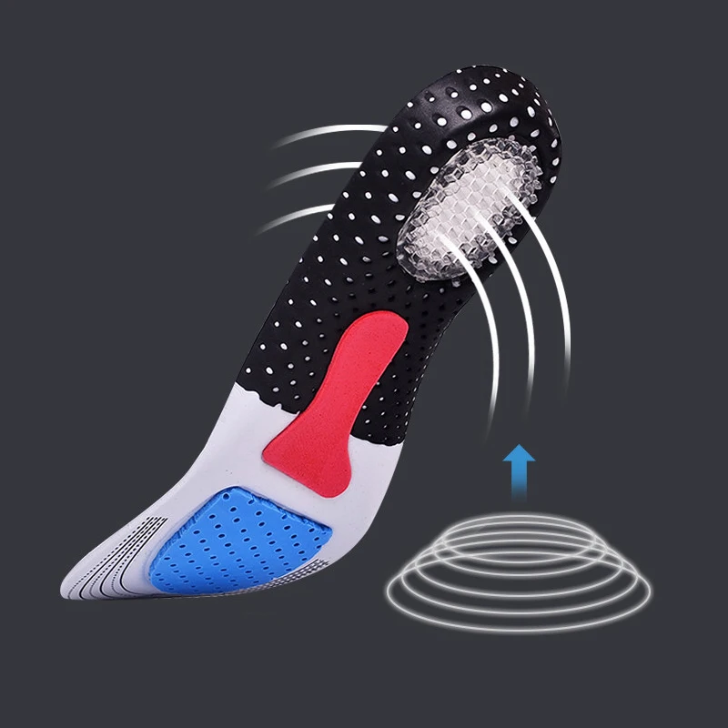 Ортопедические силиконовые стельки для мужчин и женщин силикагелевые поддержка