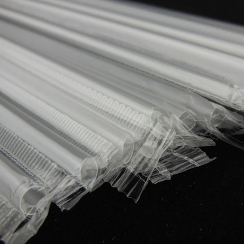 100 шт./лот одноразовые соломинки жемчужный чай молока воды пластиковые вечерние