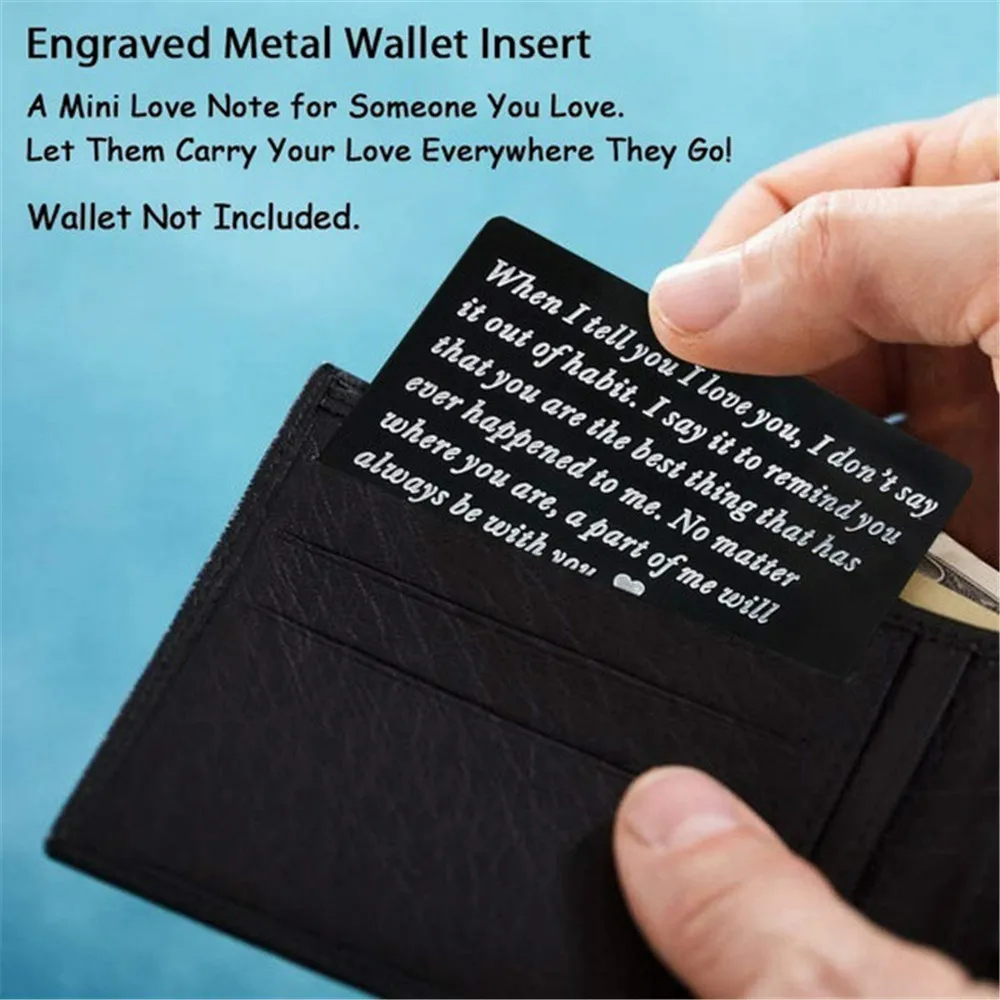 Мини кошелек с гравировкой любовь для мужчин|Мужские кошельки| |
