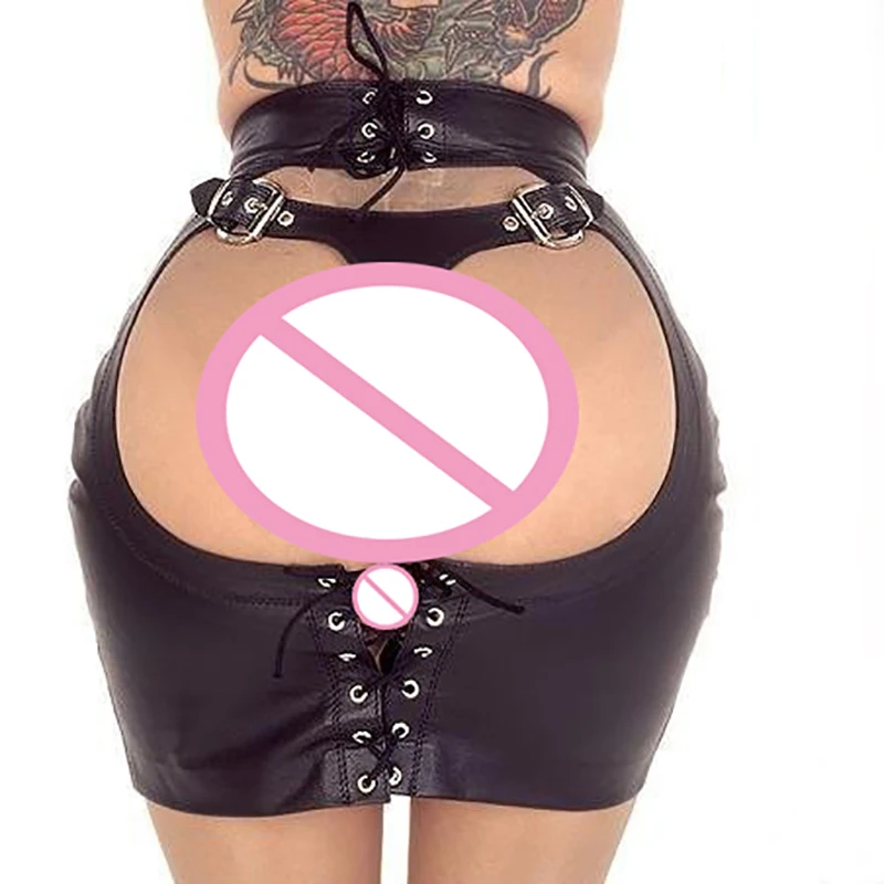 Новое поступление мини юбка секс товары для взрослых черные кожаные трусики