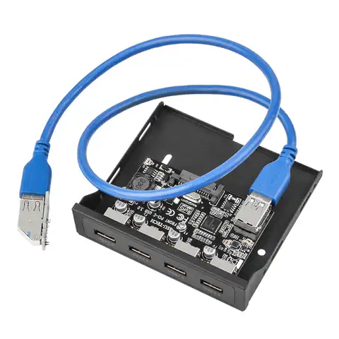 Адаптер USB PCIe на переднюю панель, 4 порта, 5 Гбит/с