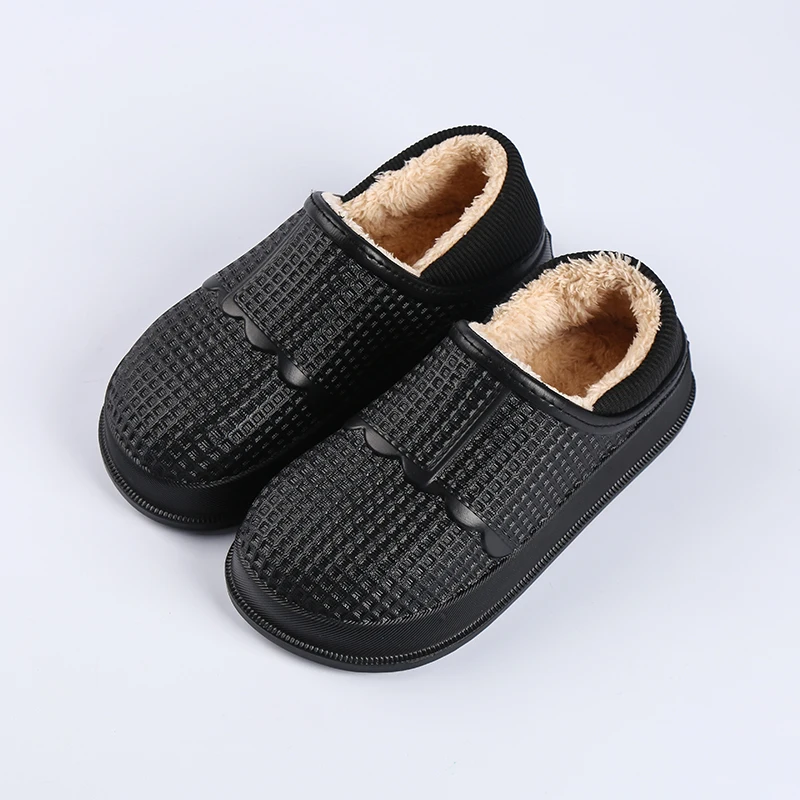 

Winter Boy Children Kid Sneakers Warm Clogs Cover Crocks Sandals Garden Slippers Waterproof Shoes For Boys EUR31 32 33 34 35 36