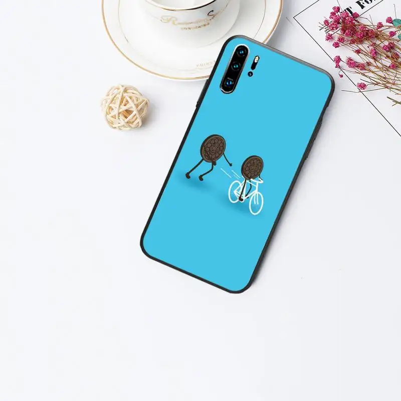 

Oreo Milk chocolate Cookies for huawei p20 p30 p40 pro mate 10 20 30 pro lite p smart y7 2019 plus nova 3I cases cover