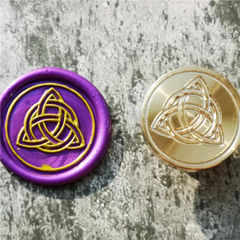 Celtic Knot Wax Seal Stamp - Personalized Wedding Kit with Initials and Date image 5