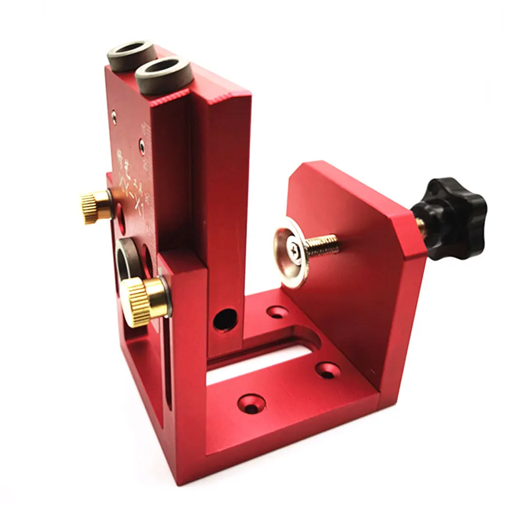 

Woodworking Adjustable set Hole Drill Guide Locator Adjustable Inclined Hole Drill Punch Positioner with Eccentric Drill Sleeve