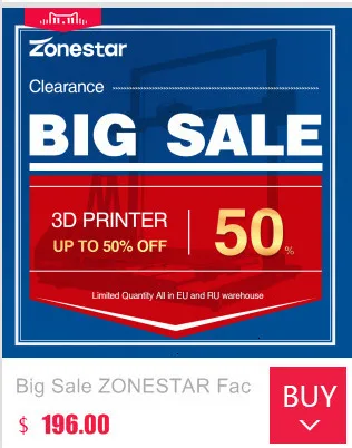 ZONESTAR Z5SM2 двойной экструдер автоматический Смешивание цвета средний размер Impresora Imprimante горячая распродажа дешевые 3d принтер DIY комплект