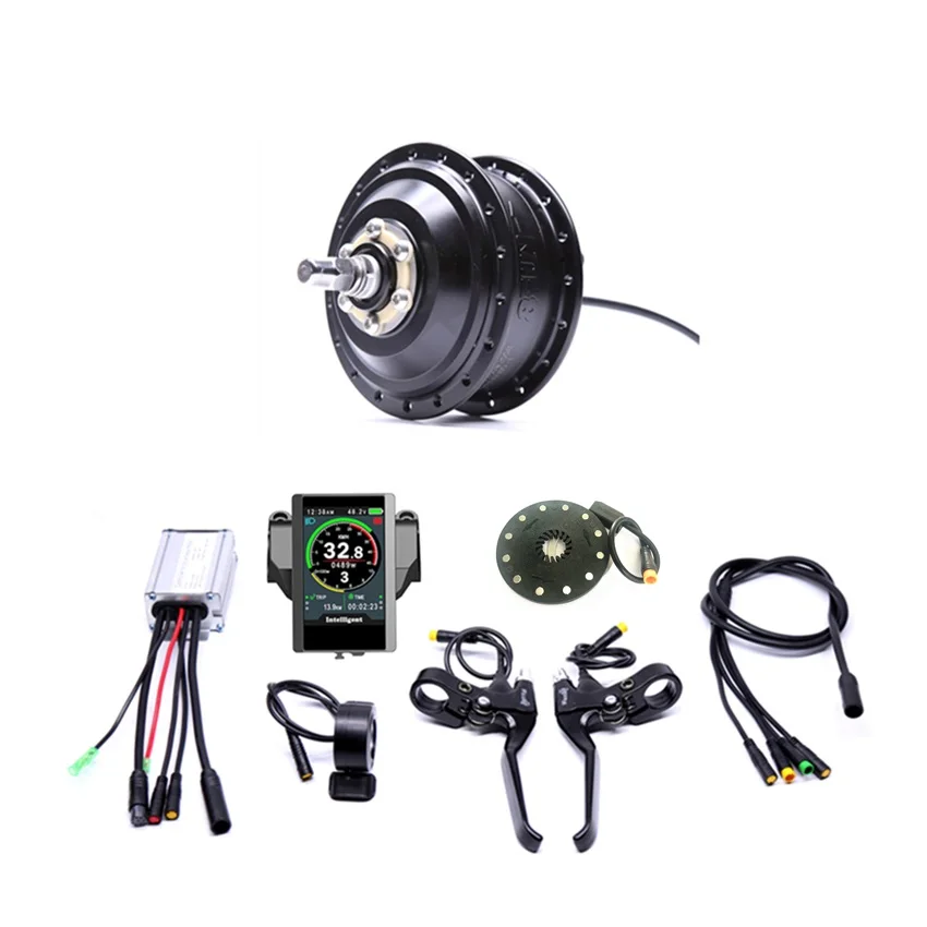 Цветной дисплей Водонепроницаемый 36v250w Bafang передний/задний комплект для переоборудования электрического велосипеда бесщеточный ступицы двигателя колеса Ebike системы