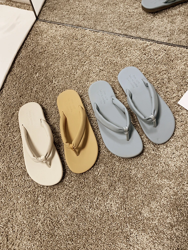 Женские сетчатые пляжные шлепанцы красные сандалии в Корейском стиле на плоской