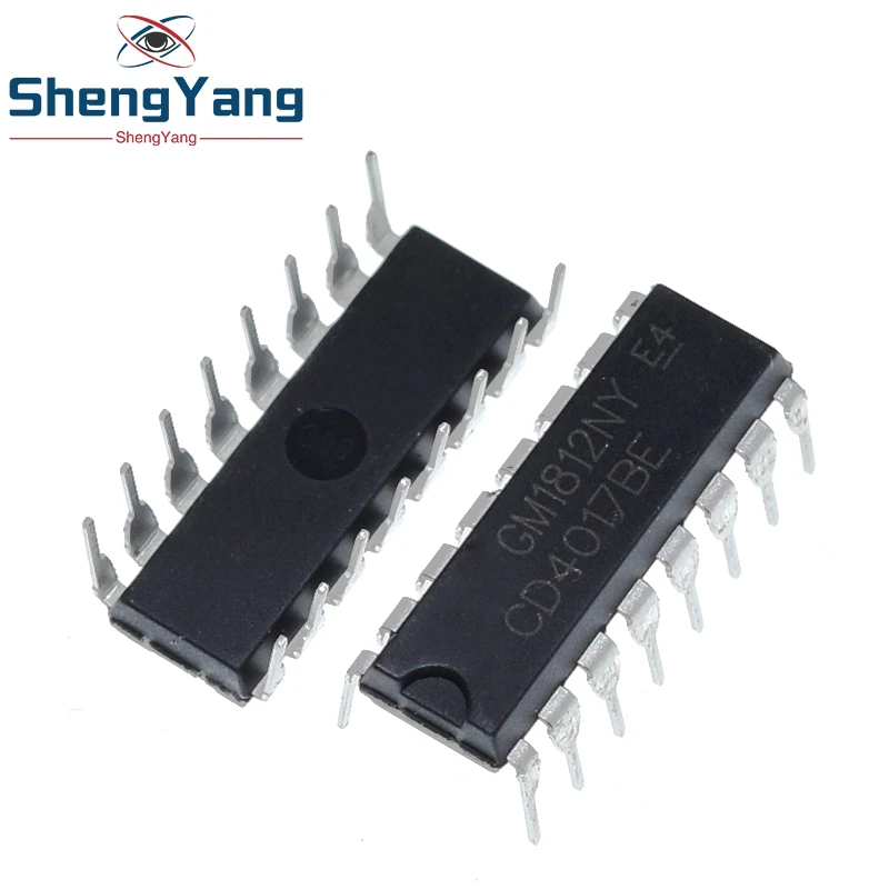 10 шт. CD4017 CD4017B CD4017BE 4017 десятилетний счетчик разделитель IC