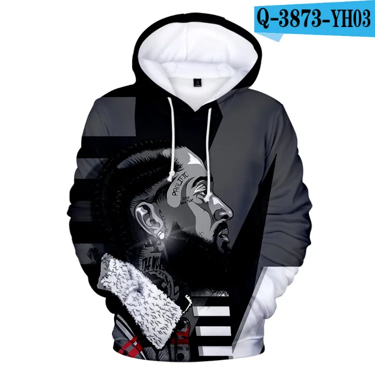 Хип-хоп Nipsey Hussle толстовки для мужчин/wo мужские 3D повседневные толстовки Горячая Распродажа Толстовка Harajuku осенняя одежда для мужчин/wo мужская верхняя одежда - Цвет: C
