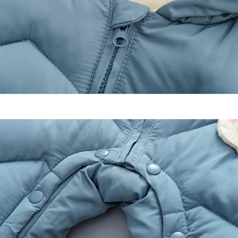 

Outwear Rompers Baby Girl Clothes Winter Bodysuit Fashion Baby Romper Toddler Clothes For Newborns Thicken Warm Clothing 0-2 Age